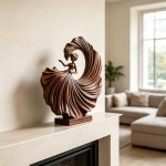 Wooden Dancing Woman Sculpture
